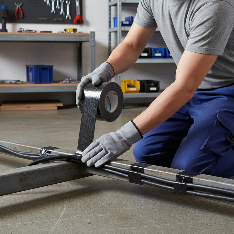 Dark Slate Gray Heavy Duty Gaffa Tape 150mm x 50m - Waterproof Cloth Tape