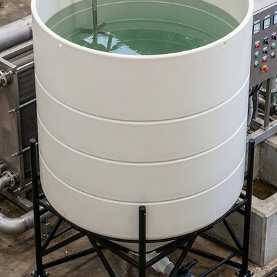 5900 Litre 45° Cone Tank Open Top – Polyethylene