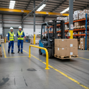 Slate Gray Heavy Duty Galvanised Steel & Powder Coated Hoop Perimeter Barrier - 76mm Diameter