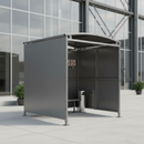 Gray Premium Free-Standing Shelter with Galvanised Clad - 1m to 5m