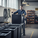Dark Slate Gray Premium 80 Litre Cube Water Tank - No Outlets for Versatile Use