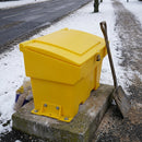 200 Litre Lockable Yellow Grit Bin with Sloped Lid