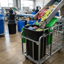 75 Litre Polypropylene Storage Bin with Green Clip Lid