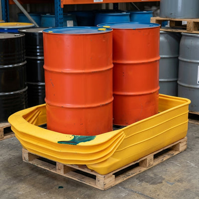 2-Drum Pallet Converter with Compressible Front – 1200 x 800mm