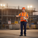 Dim Gray High-Visibility Waistcoat with Retro-Reflective Tape - Orange