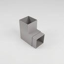 Flush Joint Aluminium Downpipe Bend 72x72mm — RAL 7036 / 92.5 Degrees