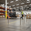 Slate Gray Premium Stainless Steel Hoop Perimeter Barrier - 48mm Diameter