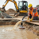 Rosy Brown High-Performance Hydraulic Submersible Pump with Low Maintenance