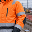Orange/Black Class 3 Waterproof Insulated High-Visibility Jacket (view 2)