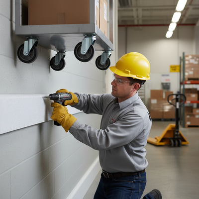 Impact Resistant Wall Buffers - Light Granite Color for Protection