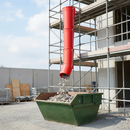 Light Gray 20" Heavy Duty Rubbish Scaffold Chute for Efficient Waste Removal