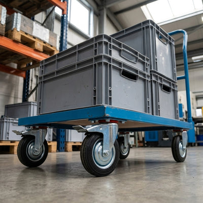 Platform Truck Single Bar End 500kg Steel Frame
