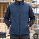 Insulated Winter Work Vest with Reflective Details - Navy