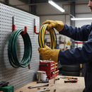 Dark Slate Gray Premium Aluminium Hook 80 x 120mm with Red Rubberized Grip