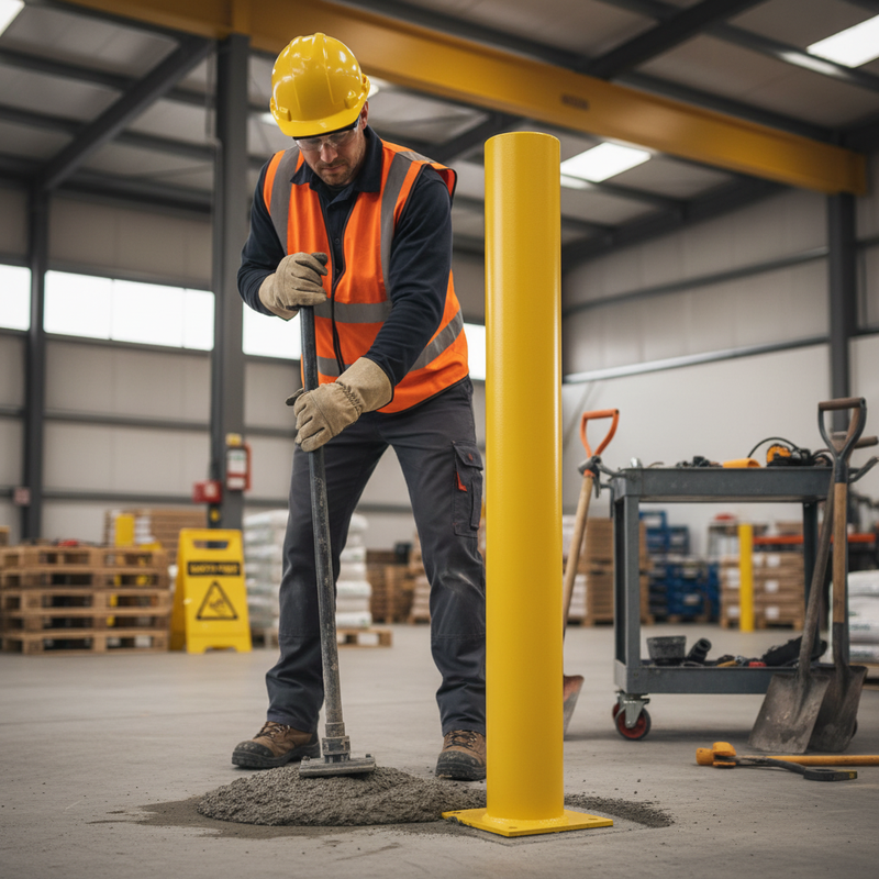 Dim Gray Fixed Plain Round Galvanised Heavy Duty Steel Bollard - 1500mm Above Ground