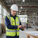 Dark Slate Gray High-Visibility Executive Mesh Vest with ID Pocket - Premium Yellow