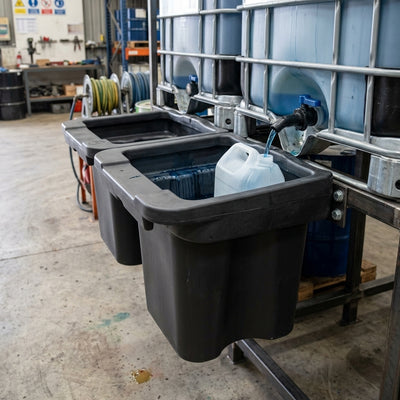 Double IBC Dispensing Tray – 100 Litre Capacity