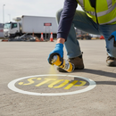 Dark Gray Premium Stencil Spray Paint Aerosol 400ml - Yellow, Quick Drying & Non-Toxic