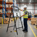 Light Slate Gray Premium Mini Quick Fit Sign Frame for Temporary Traffic Management