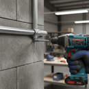 Dim Gray Heavy Duty Wall Fixing Kit with Galvanized Screws - Pack of 10