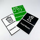 A4 Vinyl Bin Stickers – Pack of 3 – Waste Separation Labels (view 2)
