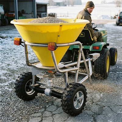 Tow-behind grit spreader 200L/300L stainless steel