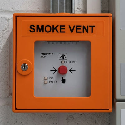 Fire Switch for AOV System with Lockable Door