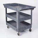 3-Tray Plastic Service Trolley with 225kg Capacity (view 2)