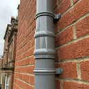 Traditional Aluminium Downpipe Socket 63mm Dia Non-Eared