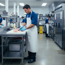 Dark Slate Gray Heavy Duty Waterproof PVC Apron 48" x 36" Pack of 10 - White