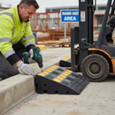 Dark Gray Heavy Duty Kerb Ramp for Vehicles and Wheelchairs - 150mm