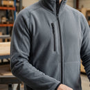 Shed Less Fleece Work Jacket with Raglan Sleeves - Steel Grey (view 2)