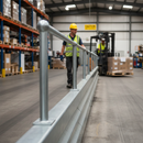 Dark Gray Premium Handrail Ball Post for Barrier Systems - 610mm & 760mm Tall Options with 1100mm Finish Height