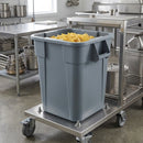 Square plastic storage container, 151 litre capacity