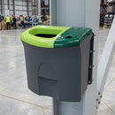 87 litre twin compartment recycling bin open & lift apertures