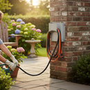 Dark Olive Green Heavy Duty Wall Mounted Cable and Hose Protector for Outdoor Use