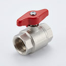 3/4" BSP Female x 3/4" BSP Female Plated Brass Ball Valve (view 2)