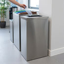 80 Litre Mild Steel Recycling Bin with Colour-Coded Lid