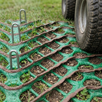 Grass Protection Mesh 2m × 20m, 13mm, 1800g/m² – Non-Slip