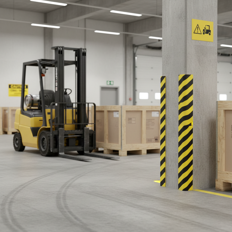 Rosy Brown Premium Self-Adhesive Impact Edge Protection Profile for Indoor Use