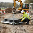 Rosy Brown Premium Modular Road Plate System Stillage for Secure Storage
