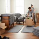 Premium Heavy Duty Moving Blankets 5 Pack - Reusable 200 x 150 cm Furniture Protection Pads