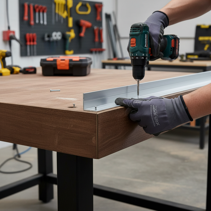 Dark Slate Gray Premium Aluminium Angle 23.5 x 23.5 x 1.5mm x 2.5m for Construction