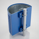 Semi-Circular Open Top Litter Bin 28L – Wall or Post Mount (view 2)