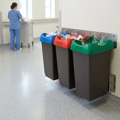 50 litre open top recycling bins – set of 3