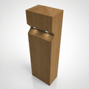 Double LED Lighting Oak Bollard – 0.75W Twin LED Path Light (view 2)