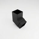 Flush Joint Aluminium Downpipe Bend 72x72mm — Textured Black / 112.5 Degrees