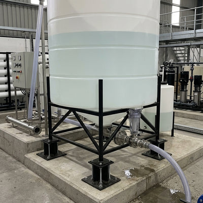 5200 Litre Open Top Cone Tank, 15° Angle, UV Polyethylene