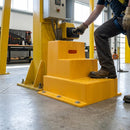 Two-step mounting block, 125kg capacity, slip-resistant