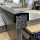 Square Rubber Edge Protector 9x25mm for 19mm Panels - 30m EPDM (view 2)